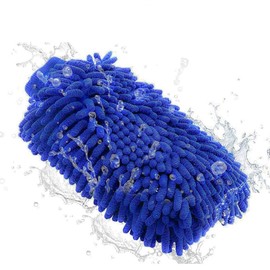 Fiwiko® Zottel-Waschhandschuh Auto - saugstarke Mikrofaser entfernt hartnäckigen Schmutz - Mikrofaser Auto Waschhandschuh, Autoschwamm, Zottelhandschuh Auto