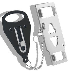 Door Lock, Portable Door Lock Heavy Duty Extra Lock for Additional Privacy and Apartment,Home, Hotel, School,Dormitories, College and Prevent Unauthorized Entry in Traveling