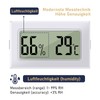 LYCXAMES Thermometer & Hygrometer, 8 Pieces Mini LCD Digital Hygrometer