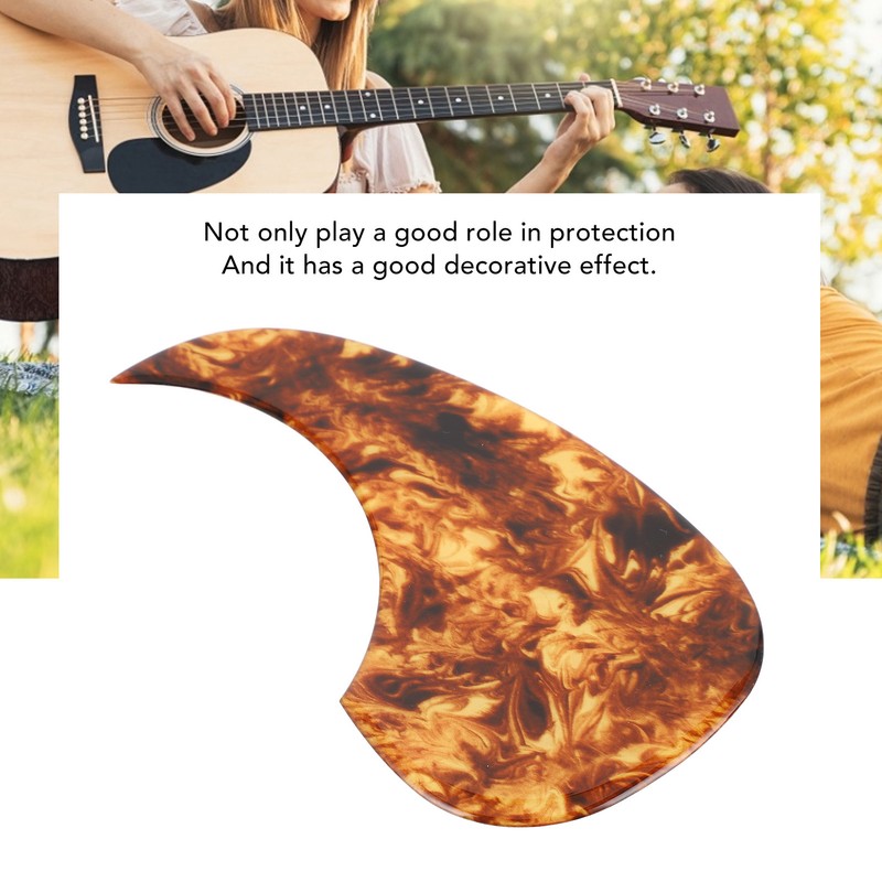 Guitar Pickguard PVC Decorative Self Adhesive Comma Shape Acoustic Guitar