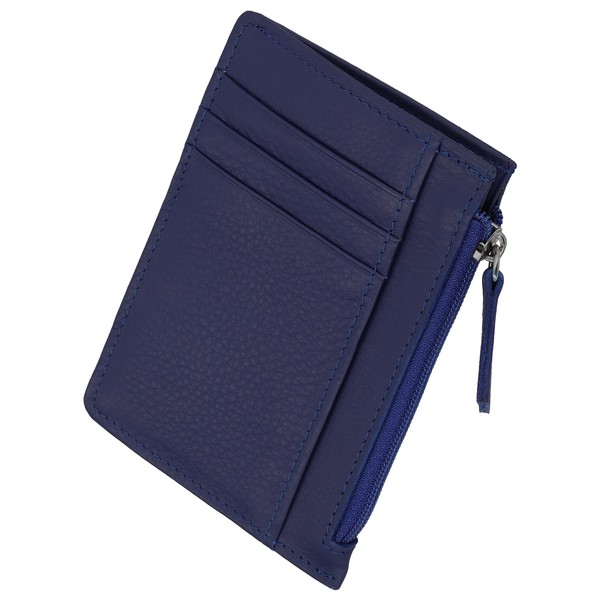 Four Leaf Fragment Case, Genuine Leather, Mini Wallet, Holds 6