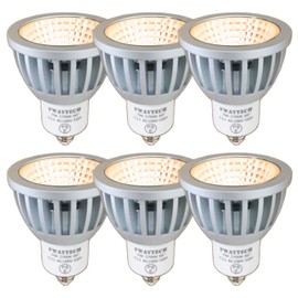 Fwaytech LED Spotlight, E11 Bulb Color, Dimmable, COB7W, JDR, 50 LED Halogen Bulb Shape, 60 W - 75 W Equivalent, 60 Degree Wide Angle, Compatible with Enclosed Fixtures, Dichro Halogen, Set of 6