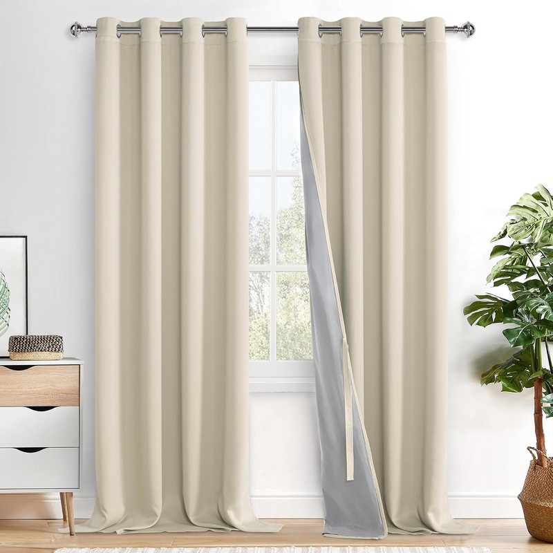 XWZO - Cortinas opacas con sombreado completo de 45 pulgadas