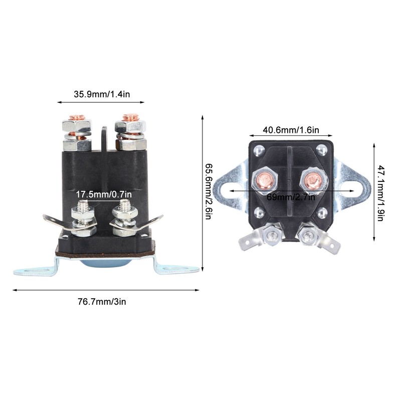 DC12V Starter Solenoid Relay Copper Waterproof 117 1197 Replacement for