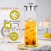 Jarra de Cristal con Tapa de Acero Inoxidable 1.2 L