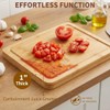 DYTesa Bamboo Cutting Board 16x10x1 inch with Juice Groove -