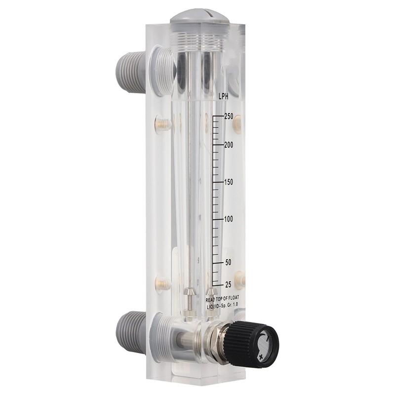 Panel Flowmeter Adjustment Large Measurement Range High Accuracy Transparent Acrylic
