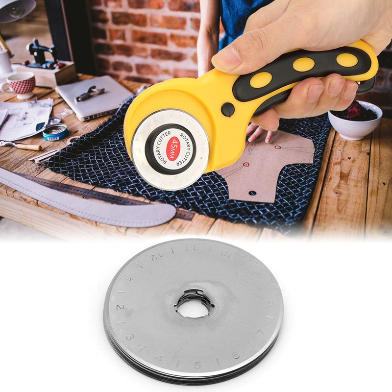 10pcs 45mm Rotary Cutter Refill Blades for Cutting Leather Fabric
