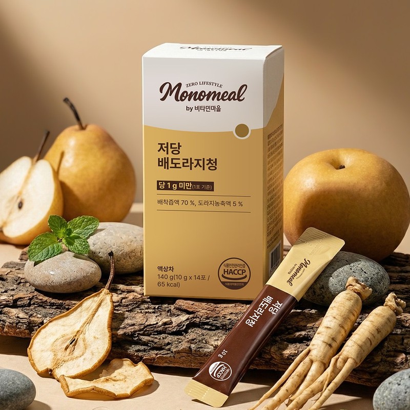 비타민마을 모노밀 알룰로스 저당 배도라지청 스틱, 10g, 14개 Vitamin Village