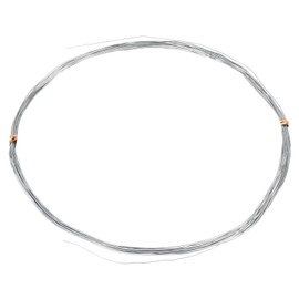 sourcing map 1Pcs Zinc Wire, 99.995% High Purity Solid Zinc Bar 0.01"(0.3mm) Dia 196 7/8"(5000mm) Length Zinc Metal Rod Anode Good Conductivity for Scientific Experiment Research DIY Craft