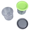 4Pcs Ice Cream Pints Containers and Lids Large Capacity Round