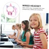 Operitacx Comfortable Protein Earmuffs Cat Ears Unicorn Horn Headset for