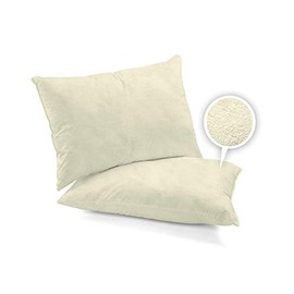 Super Soft Brushed Cotton Flannel Pair of pillowcases-Super Warm Flannelette Pillow Case/Covers-Thermal/Flannel Pillowcases pair in 7 colors-Warm & Cosy Pillowcases 75x50cm (Cream)