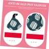 LABRIMP Triangle Oven Gloves Pot Lid Handle Cover Heat Gloves
