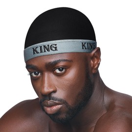 Red by Kiss Fashion Wave Cap, Ultra-Stretch Fit, Durable Elastic Band, All Day Hair Compression, Perfect Layering with Durag