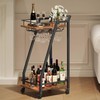 HOOBRO Bar Cart, Home Bar Serving Cart, Kitchen Cart, Rolling