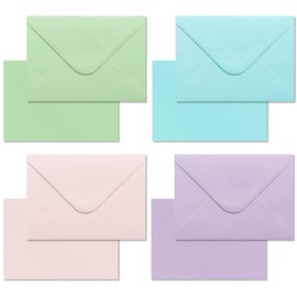 30 Pack Blank cards and envelopes,A7Self-Adhesive Envelopes with aestheticsFold Cards 5x7 for Wedding, GreetingCards, Baby Shower, Letter Mailing.(Dreamy Pastel Tones)