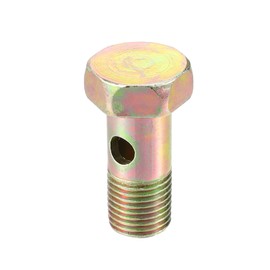 VekAuto Double Banjo Bolt, G1/4" Length 36mm Turbo Brake Line Fitting Adapter Universal for Car Durable Metal Bronze Tone