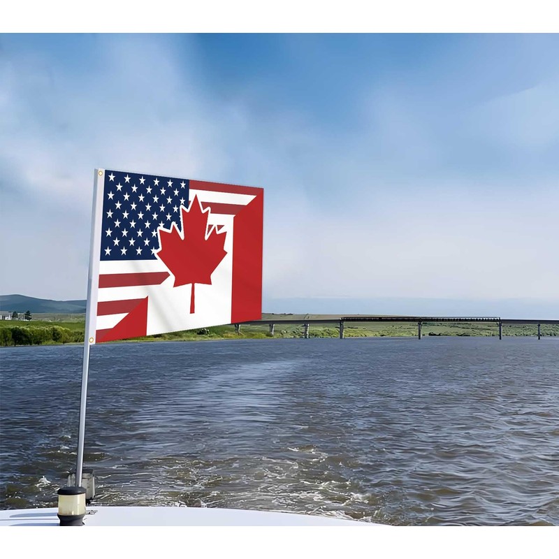24x36 Inch America Canada Friendship Flag,2x3 FT American USA US