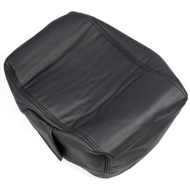 PIT66 Black Armrest Cover Center Console Lid Cover Microfiber Leather Compatible with Chevy Silverado Tahoe Suburban GMC Yukon Sierra 2007-2013