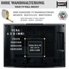 MOUNTY TV Wandhalterung neigbare TV Halterung bis 30 kg belastbar