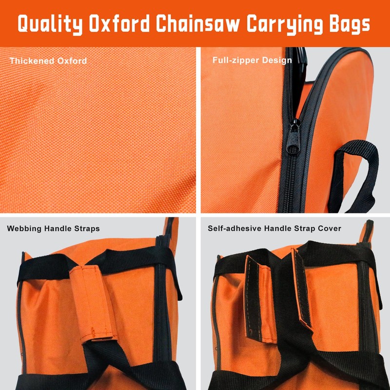 MOEBULB Chainsaw Case Carrying Bag for Husqvarna Stihl Chainsaws with