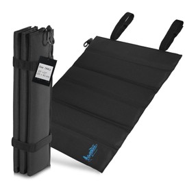 GullSkies Outdoor Seat Cushion, Foldable, Extra Large Seat Pad 42 x 32 cm, Waterproof & Wear-Resistant, Thermal Seat Cushion for Hiking & Camping, Seat Mat (Black)