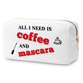 Lash Artist Gift Makeup Bag Eyelashes Gift Coffee Lover Gifts Christmas Thank You Gift for Makeup Lover Friend Sister Coworker Lashes Girl Gift Cosmetic Bag Birthday Thanksgiving Gifts Travel Pouch