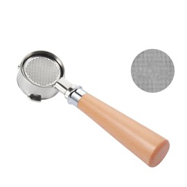 51mm Bottomless Portafilter 3 Ears, Double Cup Filter Basket & Puck Screen Stainless Steel Coffee Portafilter Compatible with Casabrews CM5418, 3700Essential, 3700Gense, 3700Pro - D