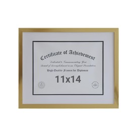 Boarding - Marco de fotos de 11 x 14 pulgadas con plexiglás pulido, visualización de certificado de 8.5 x 11 pulgadas con alfombrilla extraíble o 11 x 14 pulgadas sin alfombrilla, marco de fotos para