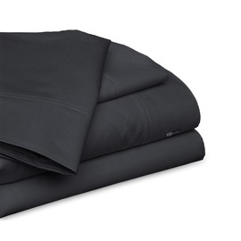 SGI bedding Luxury 4 Piece Family King Size(80" W x 120" L) Egyptian Cotton Sheet Set - 1000 Thread Count, 18" Inch Deep Pocket Sateen Weave, Long Staple, Breathable, Soft Premium Cotton - Dark Gray