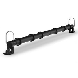 Barra ajustable para colgar ropa de coche de 35 a 62.5 pulgadas, organizador de ropa de viaje resistente, antiarrugas, bandas de goma antideslizantes,