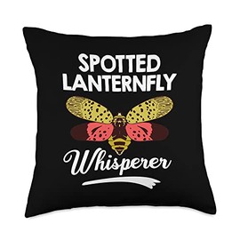 Spotted Lanternfly Trap Insect Spray Lantern Fly Throw Pillow