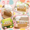 Vynium Happy Easter Decoration with LED Light, Wooden Easer Decor