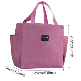 WITERY Lunch Bag Insulated Cooler Bag Water-Resistant Thermal Leak-Proof Lunch Organizer for Women Men Girls Children Outdoor Picnic Work School