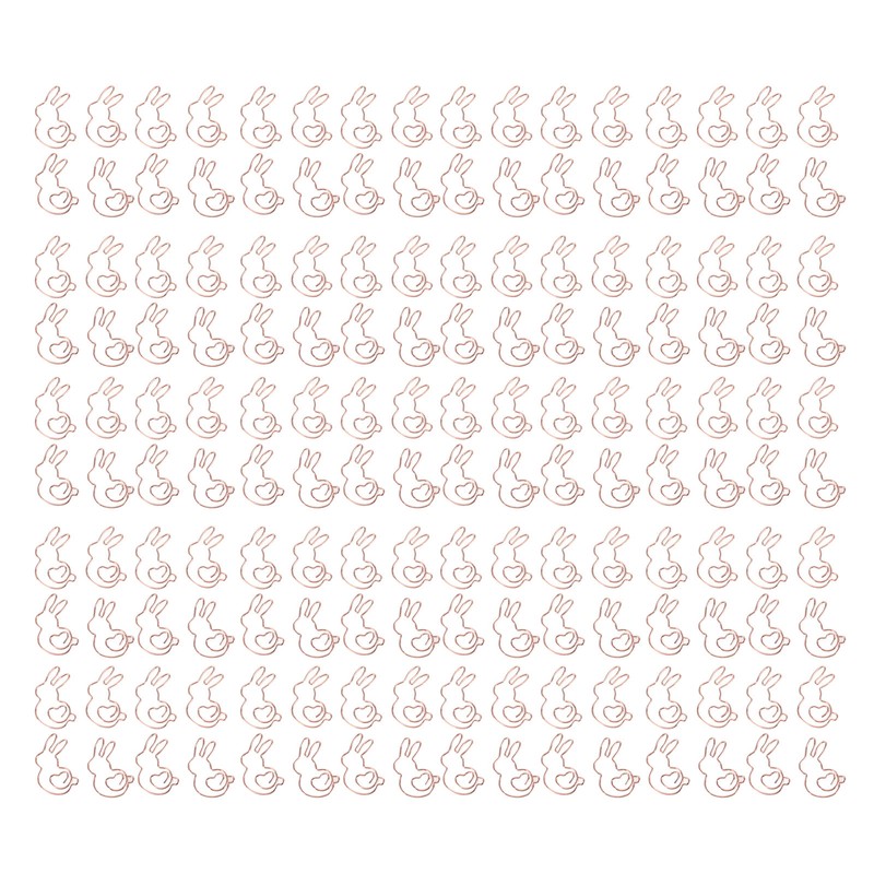 160Pcs Kids Paper Clips Bunny Style Smoothing Strong Metal Exquisite