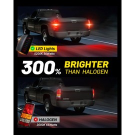 SPBREW LED Tail Lights Assembly for 2007 2008 2009 2010 2011 2012 2013 2014 Chevy Silverado 1500 2500 3500HD, Bright Smoked Tail Lights, IP67 Waterproof LED Tail Lights Rear Tail Lights Pair