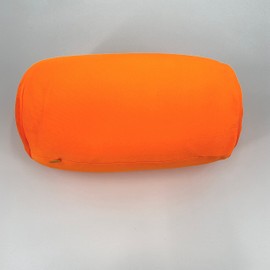 Bookishbunny Microbead Cylinder Bolster Roll Pillow with Removable Zipper Cover (Orange)
