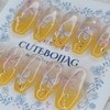 Spring Glow Butterfly Handmade Nail Tips - Oval M /