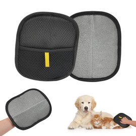 2 Stück Handschuh Zur Entfernung Von Tierhaaren - Wiederverwendbare Haustier - Pflegehandschuhe, Tiere Hautverträglich Tierhaarentferner Handschuh, Effiziente Haarentfernung Katzenhaarentferner