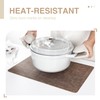 Faux Leather Placemats Set of 4, 100% Waterproof and Heat