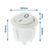 VGOL KCD1 Round Rocker Switch Mini Round Toggle Switch On/Off