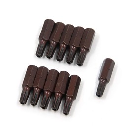 Antrader 12Pcs T25 TORX Security Bits 1/4-Inch Hex Shank TORX T-25 S2 Steel 1" Torx Head Screw Driver Bit