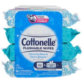 Cottonelle Freshcare Flushable Wipes, 42 Count (Pack of 4)