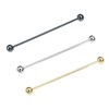 3PCS Classic Ball Head Brass Shirt Collar Bar Tie Pins