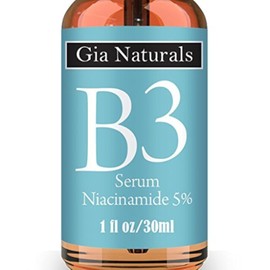 Gia Naturals Vitamin B3 Serum Cream, 1 or 2 oz, Anti-Aging, Repairs Skin, Reduces Wrinkles, Evens Tone, Fights Acne, Smaller Pores, Boosts Collagen, Made in USA, Cruelty Free