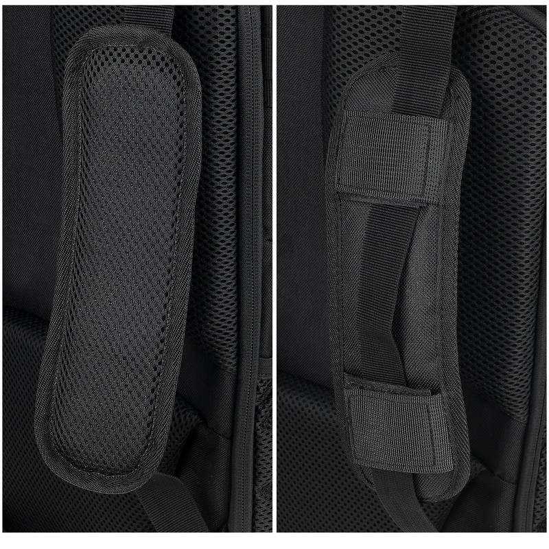 PEOVLVN Shoulder Strap Pad, Black Removable Backpack Strap Pads Extra