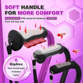 BigAlex Collapsible Walking Cane for Men & Women, Adjustable Stability Stick for Mobility, Heavy Duty, Foldable, Lightweight, Portable Travel Aid with Comfortable Offset Handle for Seniors & Adults