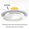 8 Pack Gloss Oversize Goof Trim Ring for Recessed Can
