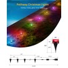 DELITOR Christmas Pathway Lights, 50FT with 15 RGBIC LED Light